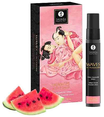 Спрей для посилення слиновиділення Shunga Waves of Pleasure Watermelon Sex Aura Київ
