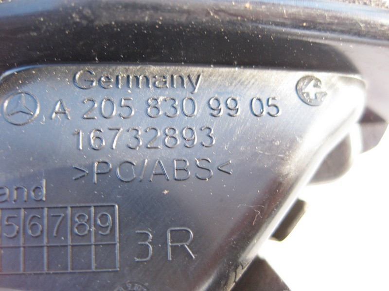 Mercedes-Benz  A2058309905 Повітропровід на правий дефлектор торпеди C-Class W205 GLC X253 Одеса - фото 3