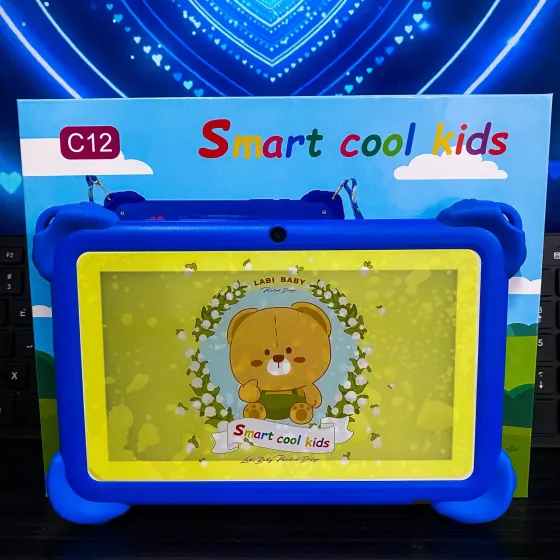 Планшет Smart Cool Kids C12 для детей, 8 ГБ ОЗУ, 256 ГБ ПЗУ, Android, 7 дюймов синий Коломия