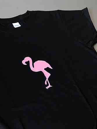Женская футболка 100% хлопок - С Фламинго Черновцы