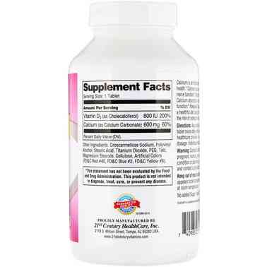 600 + D3 Calcium Supplement, 600 mg/800IU 400 Cplts Луцьк