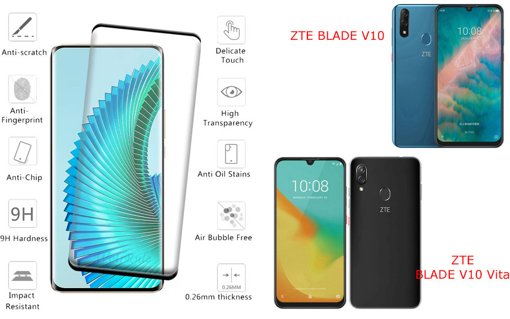 Захисне скло HyperGlass Pro для ZTE BLADE V10, V10 Vita – максимальна чутливість та захист Київ - фото 2
