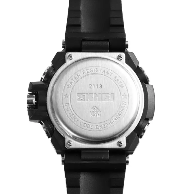 Годинник чоловічий наручний спортивний Skmei 2119 (Чорний) Київ - фото 8