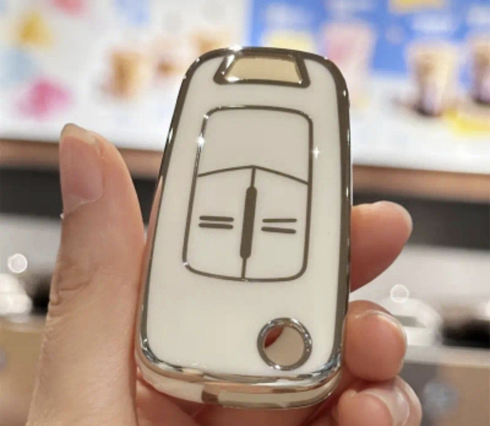 Захисний чохол для автомобільного ключа Opel 2 кнопки Білий Смела - изображение 1