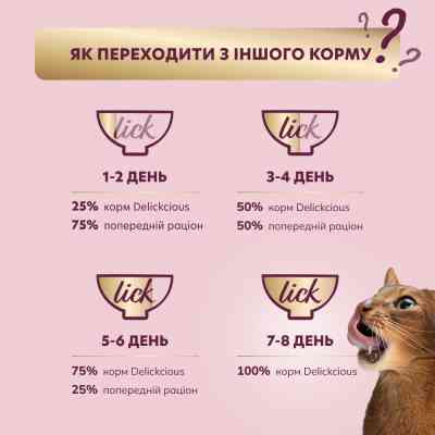 Влажный корм для кошек Delickcious Кусочки с лососем и мидиями в соусе 85 г (4820269143135) Винница