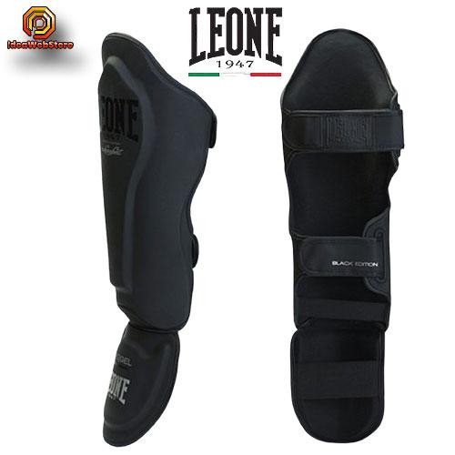 Захист гомілки та стопи LEONE Mono Black для єдиноборств чорний розмір S для занять ММА бойовим самбо кікбоксингом Накладки на ног Київ - фото 7