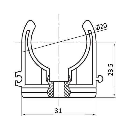 Крепеж PPR Blue Ocean 20 Киев