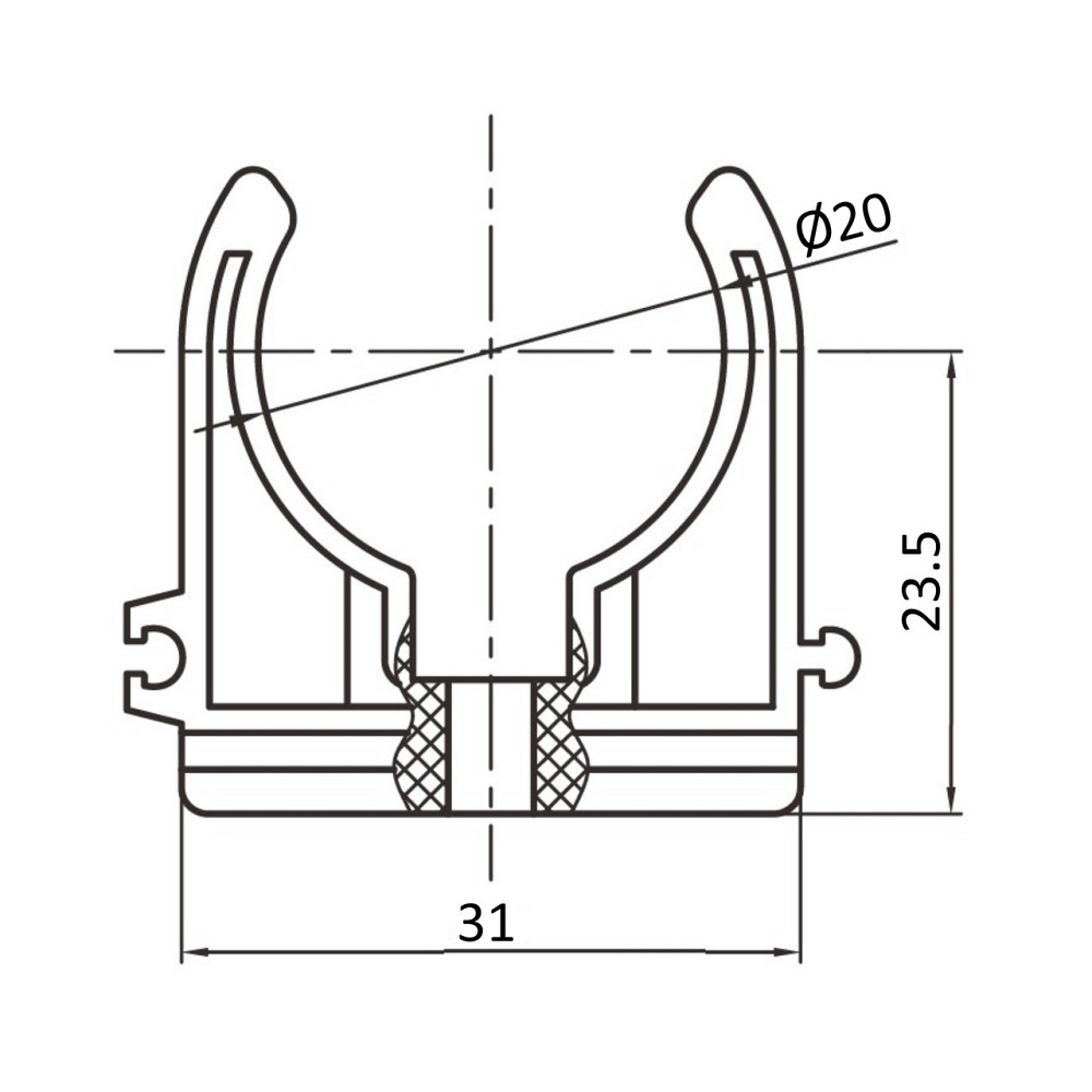 Крепеж PPR Blue Ocean 20 Киев - изображение 2