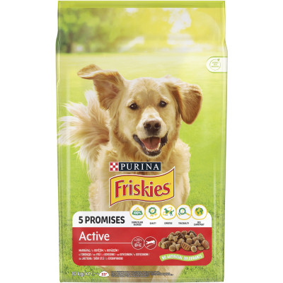 Сухий корм для собак Purina Friskies Active з яловичиною 10 кг (7613031395484) Вінниця - фото 1