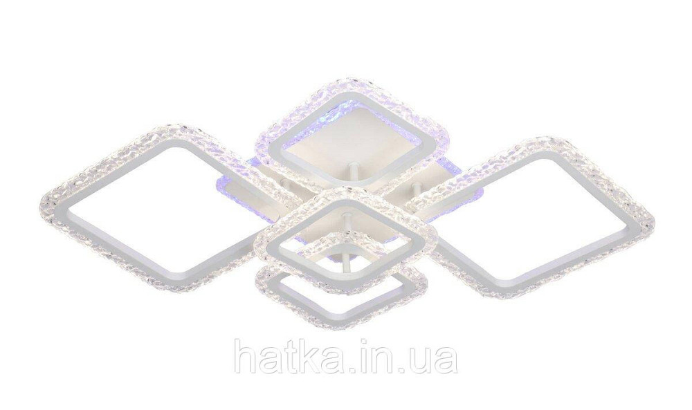 Люстра стельова світлодіодна VALESO Акрил/Метал Білий 2966/5 RGB WT Київ - фото 1