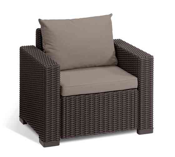 Комплект садових меблів Keter California 3 seater, коричневий Київ