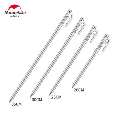 Комплект колышков Naturehike NH19PJ014 25 см сірий (6927595746929) Винница - изображение 2