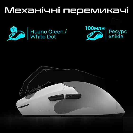Миша бездротова RAWM ES21 White ( 15049 ) Харьков