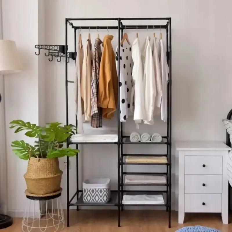 Универсальный шкаф вешалка стойка для одежды double pole Коломия - фото 5