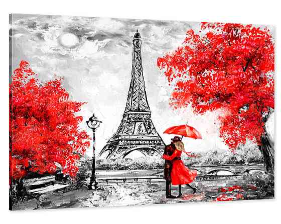 Картина холст у вітальню / спальню Закохана пара     MLP_10  ( 60х30см ) 60x100 см Київ