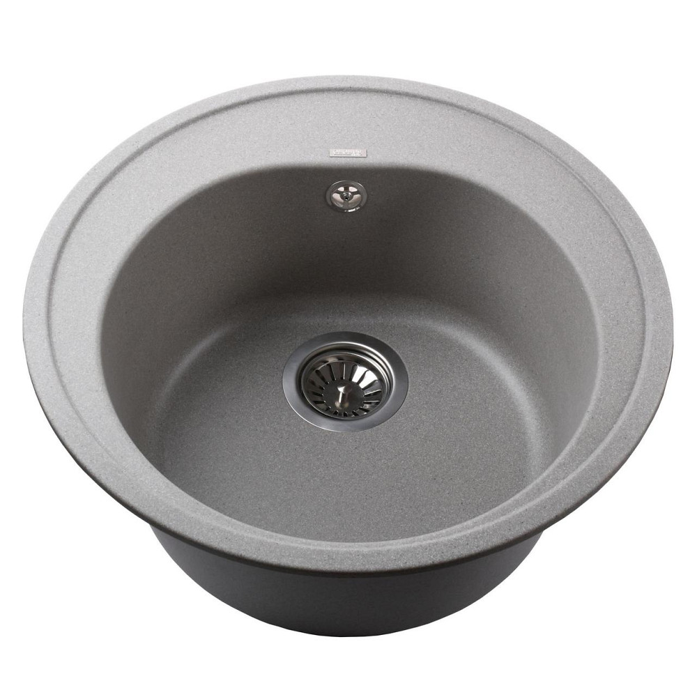 Гранітна мийка Globus Lux MARTIN сірий камiнь 510мм-А0005 (000021893) Київ - фото 2