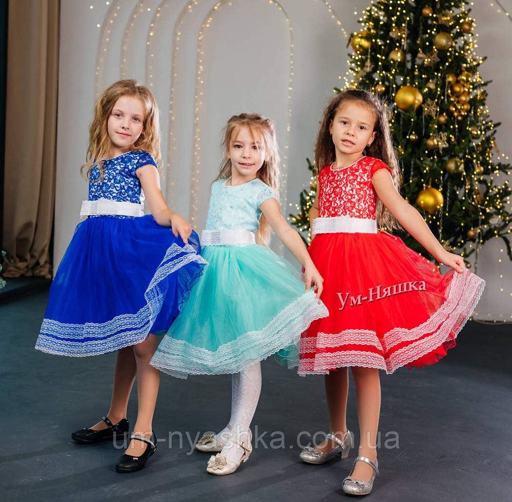 Дитячі святкові сукні з мереживом на ріст 98-116 Кривий Ріг - фото 8