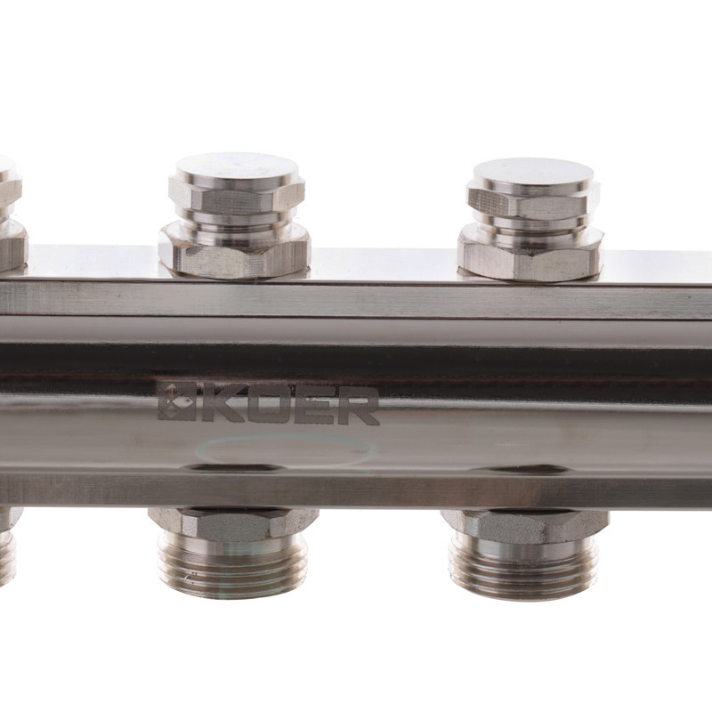 Колекторний блок з термостатичними клапанами Koer KR.1100-07 1"x7 ways   ( KR2633 ) 24081 Харків - фото 2