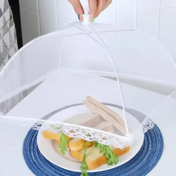 Антимоскитный зонтик-колпак для продуктов / Антимоскитный сетка зонтик на стол, 48х26см Коломия