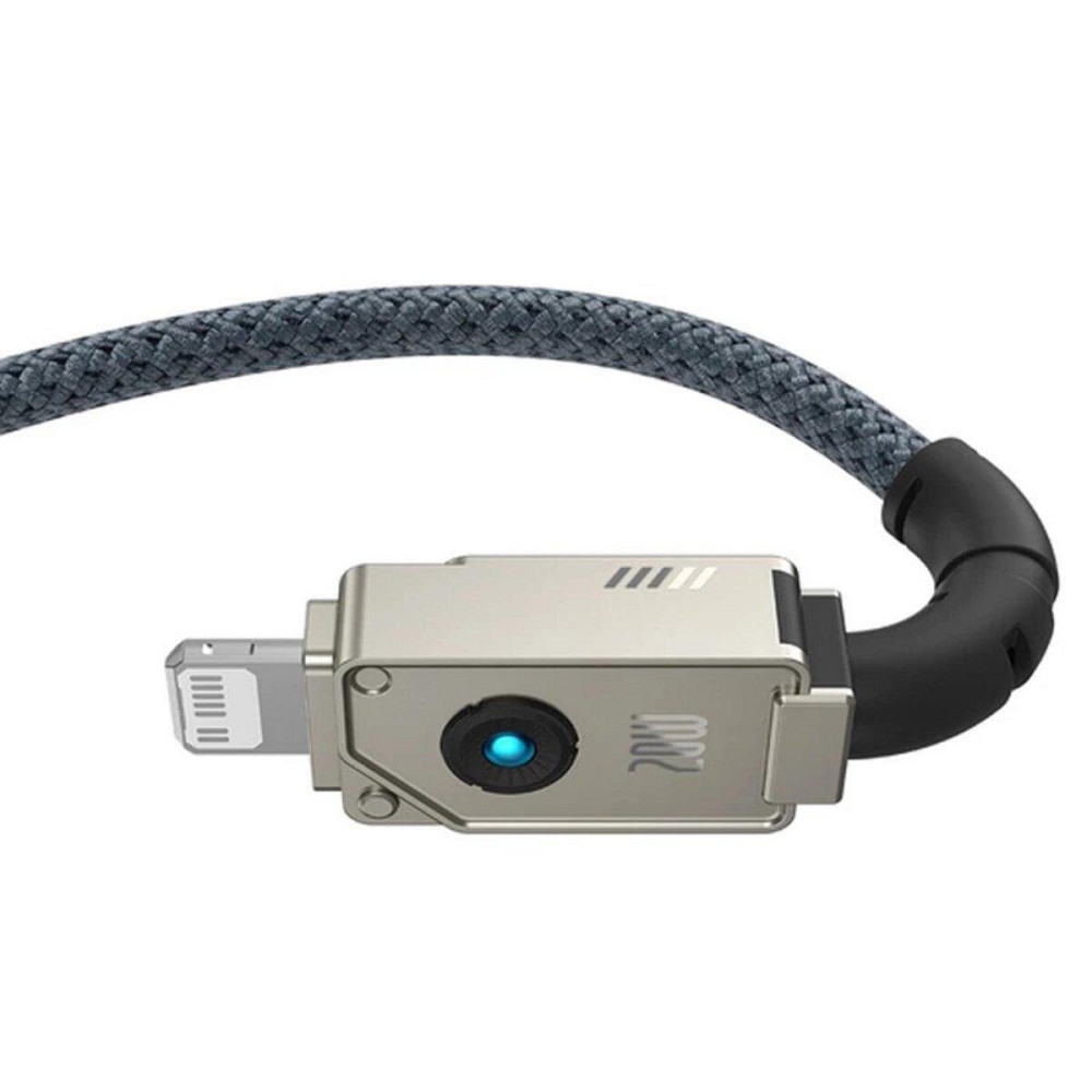 Кабель Type-C - Lightning Baseus Unbreakable Series для швидкого заряджання та передачі даних 20W 2m Stellar колір білий Одеса - фото 3