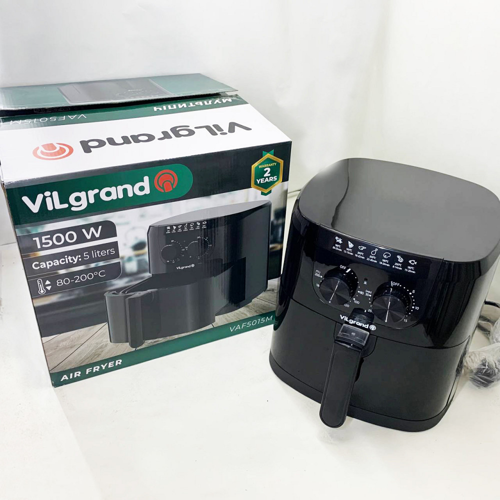 Фритюрниця без масла електрична мультифункціональна ViLgrand Домашня фритюрниця електрична XT-40 Львів - фото 1