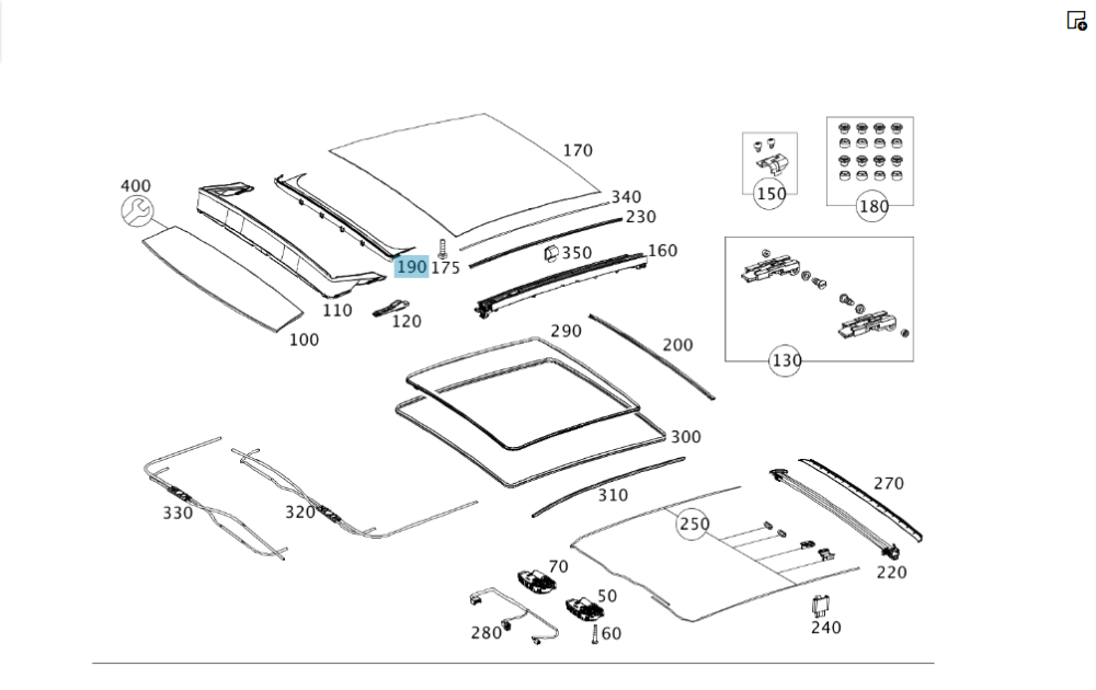 Mercedes-Benz  A1767800000 Накладка біля вітровідбивача панорамного даху CLA Shooting Brake X117 CLA C117 A-class W176 Одесса - изображение 1