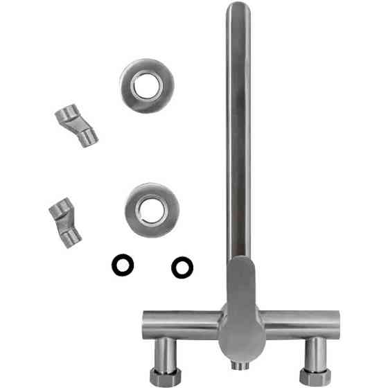 Смеситель для ванны универсальный Zerix DAX-006 (EURO) нержавеющая сталь (ZX3150) Черновцы