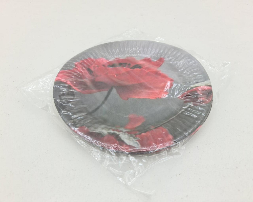 Паперова тарілка з малюнком 18 см "No 31" Мак 10 шт (1 пачка) Харків - фото 4