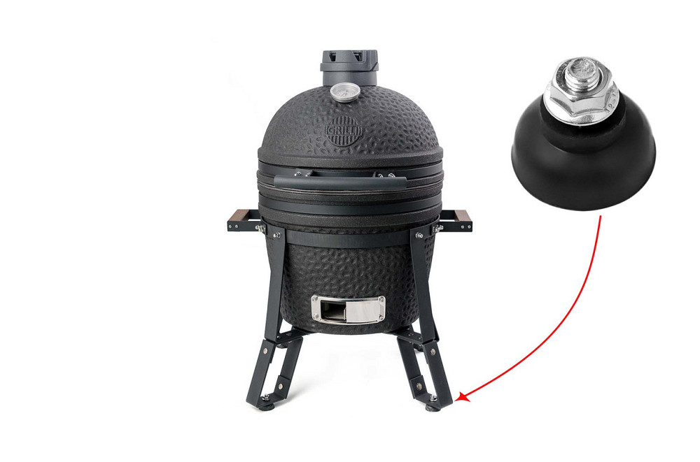 Набор резиновых накладок подставки для керамического угольного гриля GRILLI Kamado S 701015 Код: 012025 Ровно - изображение 2