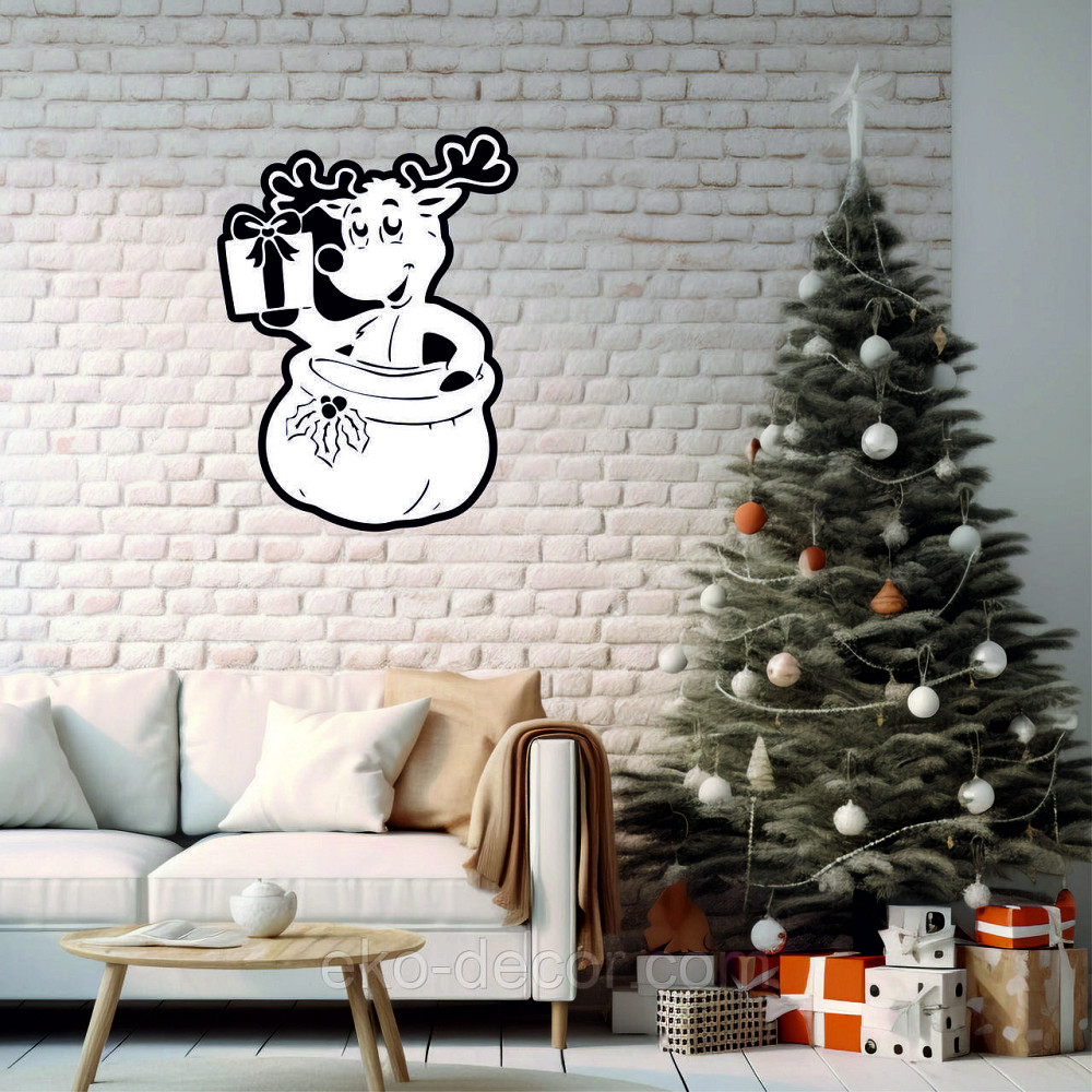 Декоративное настенное Панно «Новый год», Декор на стену 90*65 см Киев - изображение 4