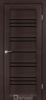 Двери межкомнатные Даруми Версаль венге панга стекло черное Киев - изображение 1