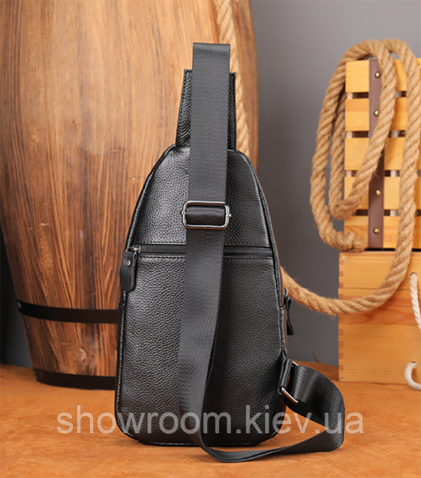 Чоловіча шкіряна бананка, сумка на груди Leather Collection (5068) Київ - фото 4
