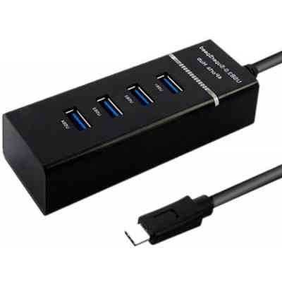 Концентратор Maiwo USB Type-C to 4х USB3.0 cable 29 cm (KH303) Вінниця