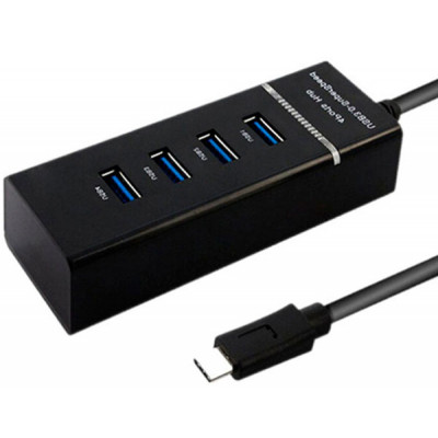 Концентратор Maiwo USB Type-C to 4х USB3.0 cable 29 cm (KH303) Вінниця - фото 1