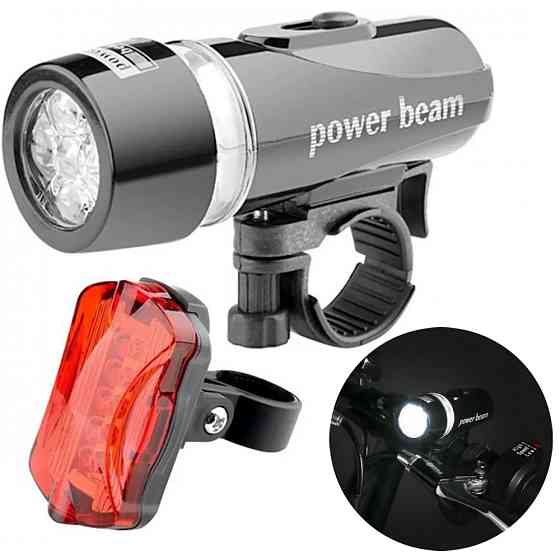 Комплект передній велоліхтар + задній стоп сигнал SBR Київ