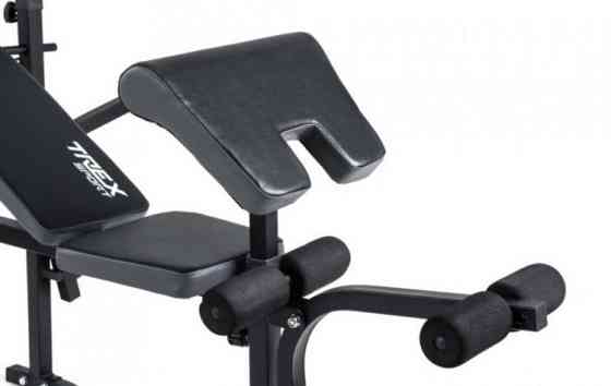 Лавка для жиму + Штанга з прямим грифом 50 кг Гантелі, гирі, штанги та диски комплект Київ