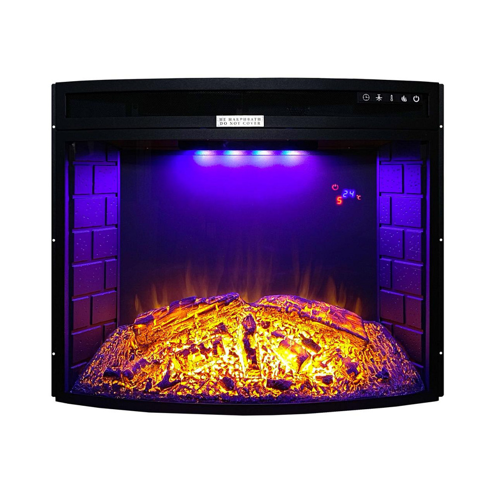 Электрокамин Royal Sky 28 (EF28C) с обогревом, со звуком, кирпичной кладкой, дровами и эффектом тления. Киев - изображение 7