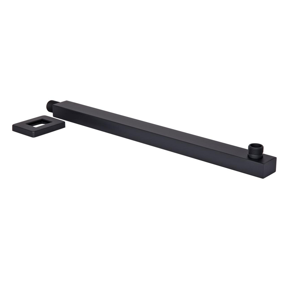 Кронштейн для верхнього душу Qtap Trubice 400 мм прямокутний QTTRU120BLM45929 Black Matt Київ - фото 8