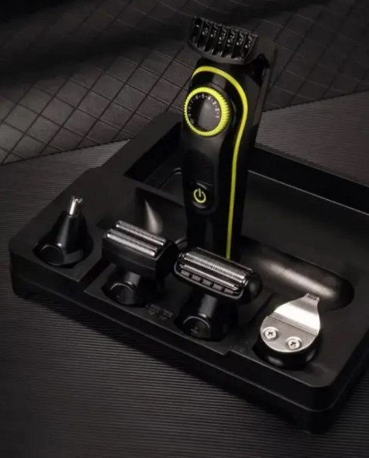 Машинка для стриження волосся, стайлер Kemei KM-696, чорний Вінниця - фото 3