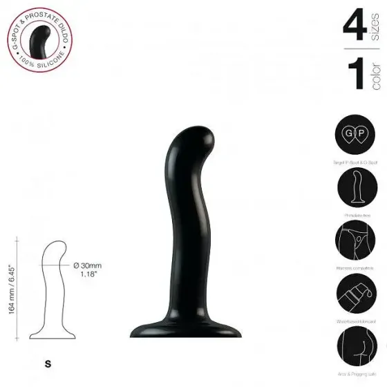 Насадка для страпона Strap-On-Me P&G-Spot Dildo, силікон, розмір S Львів