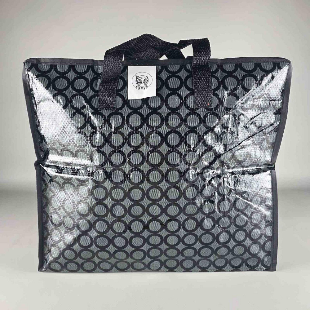 Сумка господарська, поліпропіленова, з кольоровим малюнком No1 Шахи+круги (38x34x18) (1 шт.) Харків - фото 7