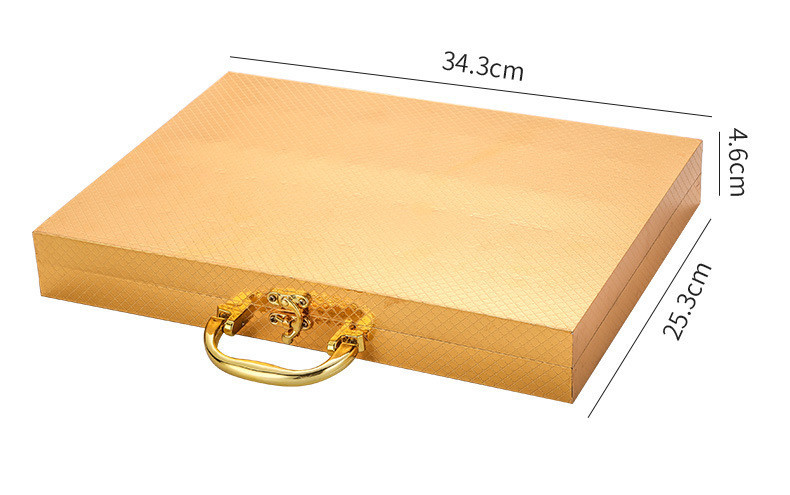 Набір столових приладів 24 шт х 6 персон Подарунковий Нержавіюча сталь Золоті Кейс Кременчук - фото 4