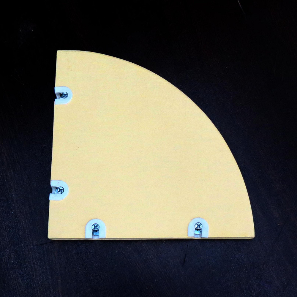 Угловая настенная полка 