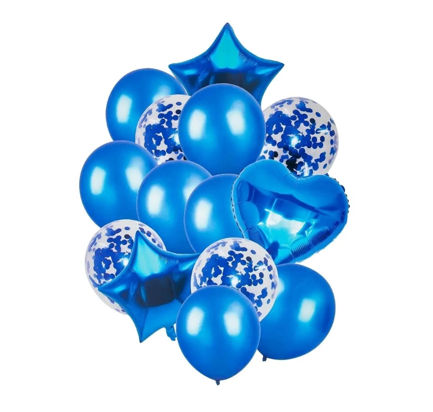 Кульки фольговані колір мікс 14шт Київ - фото 6