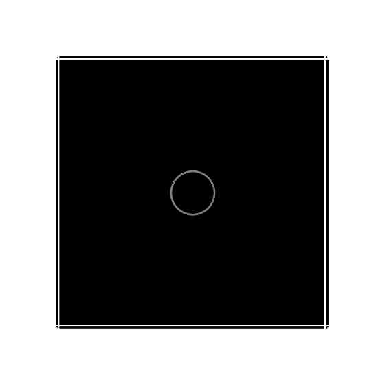 LIVOLO Сенсорний вуличний вимикач Вологозахищений 1 сенсор Livolo чорний скло (VL-C701IP-12) Коломыя