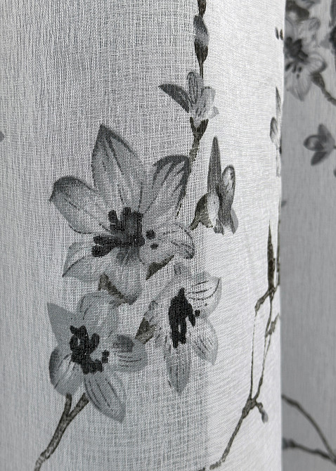 Тюль VR-Textil 1863т Flora Батист Білий з чорним 300х270 см (42-0825) Київ - фото 6