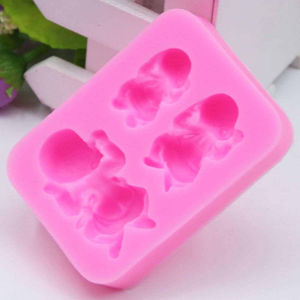 Молд силиконовый Младенец 56 на 80 мм розовый Киев - изображение 8