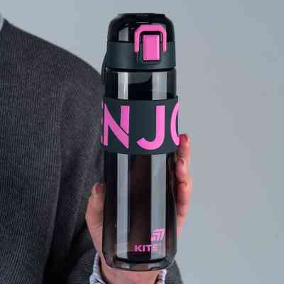 Бутылка для воды Kite 680 мл чорно-рожева (K25-1233-3) Винница