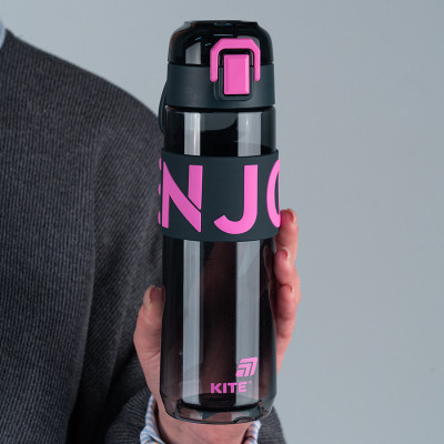 Бутылка для воды Kite 680 мл чорно-рожева (K25-1233-3) Винница - изображение 5