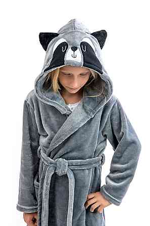 Халат детский, теплый Енот, топ Крохатушка одяг Киев